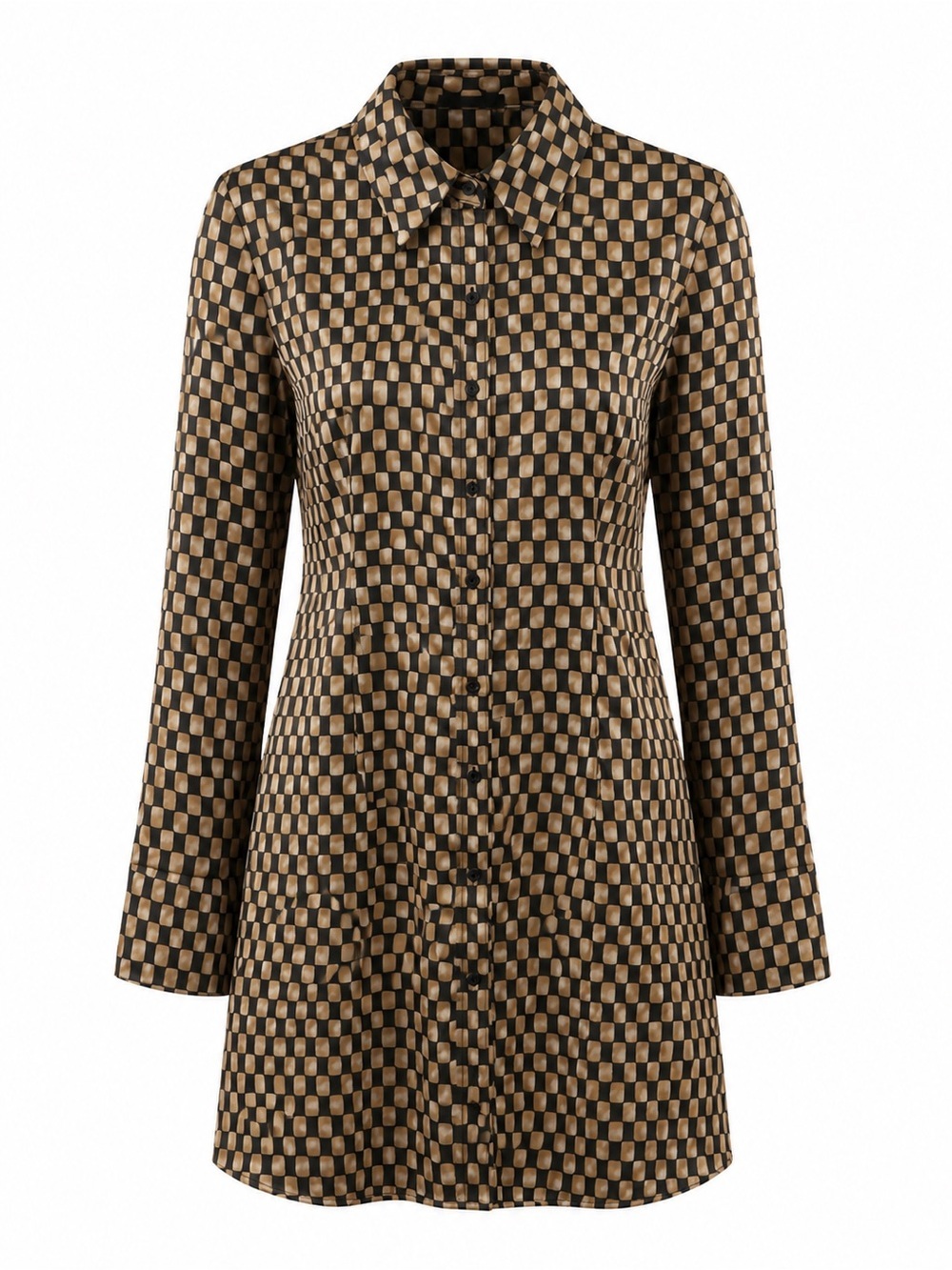 Abercrombie & Fitch checkerboard mini shirt dress, small